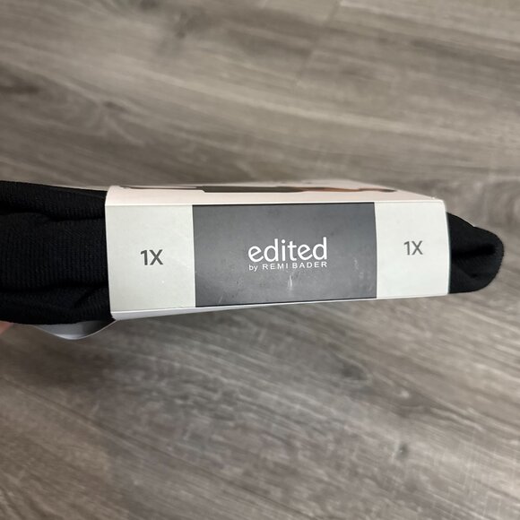 NWT Edited by Remi Bader Women's Pleated Dress Black Size 1X - Picture 3 of 3